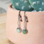 Get inspired: With natural stone charms you can make these trendy earrings