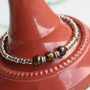 How to make bracelets for men with glass beads and hematite beads: