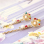 These trendy earrings can be made with the DQ European metal earring findings: