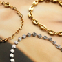 These trendy items can be made using stainless steel belcher chain: