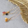 The most beautiful jewellery is made with natural stone charms and connectors: