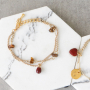 The most beautiful jewellery is made with natural stone charms and connectors: