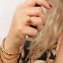 Beautiful stainless steel rings and bracelets with natural stone!