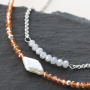 Jewellery making with top facet beads