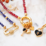 You can easily make these earrings, bracelets and necklace yourself with DQ European metal charms: