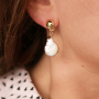 How to make trendy statement DQ European metal earrings in combination with charms 