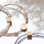 Take a look at how to create stylish jewellery with stainless steel cube letter beads: 