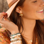 Create boho chic jewellery with freshwater pearls, glass seed beads, natural stone beads and shell beads