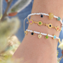 Read here how to create trendy jewellery with rainbow DQ European metal beads, charms and connectors. 