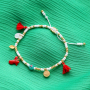 Get started with mini tassels for the best colourful bracelets! 