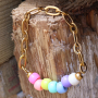 Get started with acrylic beads rondelle in the most beautiful pastel colours! 