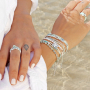 Get creative with mini beads and jump rings to make stylish jewellery