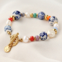 Inspiration to make unique jewellery with these hand painted ceramic beads