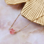 Design trendy earrings with the heart and star natural stone beads. 