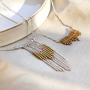 This is the way to make beautiful necklaces and earrings with Miyuki seed beads