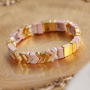 Create original jewellery with these tile beads in various shapes and colours