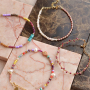 Combine glass seed beads metallic for a beautiful outcome