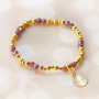 Use these round top faceted beads for a beautiful bracelet collection