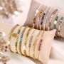 Use these round top faceted beads for a beautiful bracelet collection