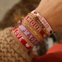 Get creative with ribbon text and smart bead stoppers