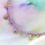 Minimalistic necklaces with glass seed beads 