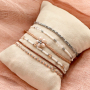 Elegant bracelet collection with hematite beads
