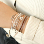Elegant bracelet collection with hematite beads