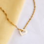 This way you can use shell pendants in your jewellery collection