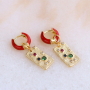 Eye catching jewellery with brass metal charms and beads