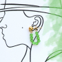 Get inspired and make earrings with stainless steel ear studs