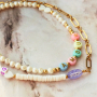 Inspiration for making necklaces with letter beads
