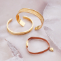 Get creative with bangle bracelets and ribbon