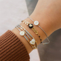 Bracelet inspiration with glass rondelle beads