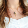 Design earrings and necklaces with key charms