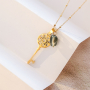 Design earrings and necklaces with key charms