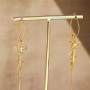 Design earrings and necklaces with key charms