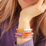 Get inspired and create bracelets with acrylic tube beads