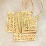 Get creative with stainless steel charms for statement earrings