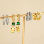 Create elegant earrings with brass TQ metal earrings