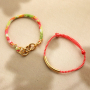 Get creative with stitched elastic ribbon Ibiza and stainless steel tube beads