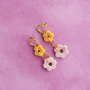 Get to work with DQ Greek ceramic flowers for elegant jewellery
