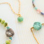 Get creative with colourful natural stone beads