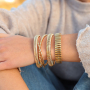 Mix & match stainless steel bangle bracelets