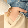 Combine stainless steel necklaces and bracelets