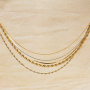 Combine stainless steel necklaces and bracelets