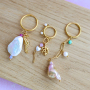 Create cheerful earrings with stainless steel earrings creole with eyelet