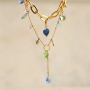 Creating statement necklaces with zirconia glass charms