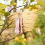 Decorate your accessories with our floral fish-shaped keychains