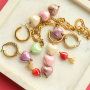 Inspiration time with ceramic beads in heart shape