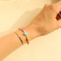 Create a cheerful collection with shell beads